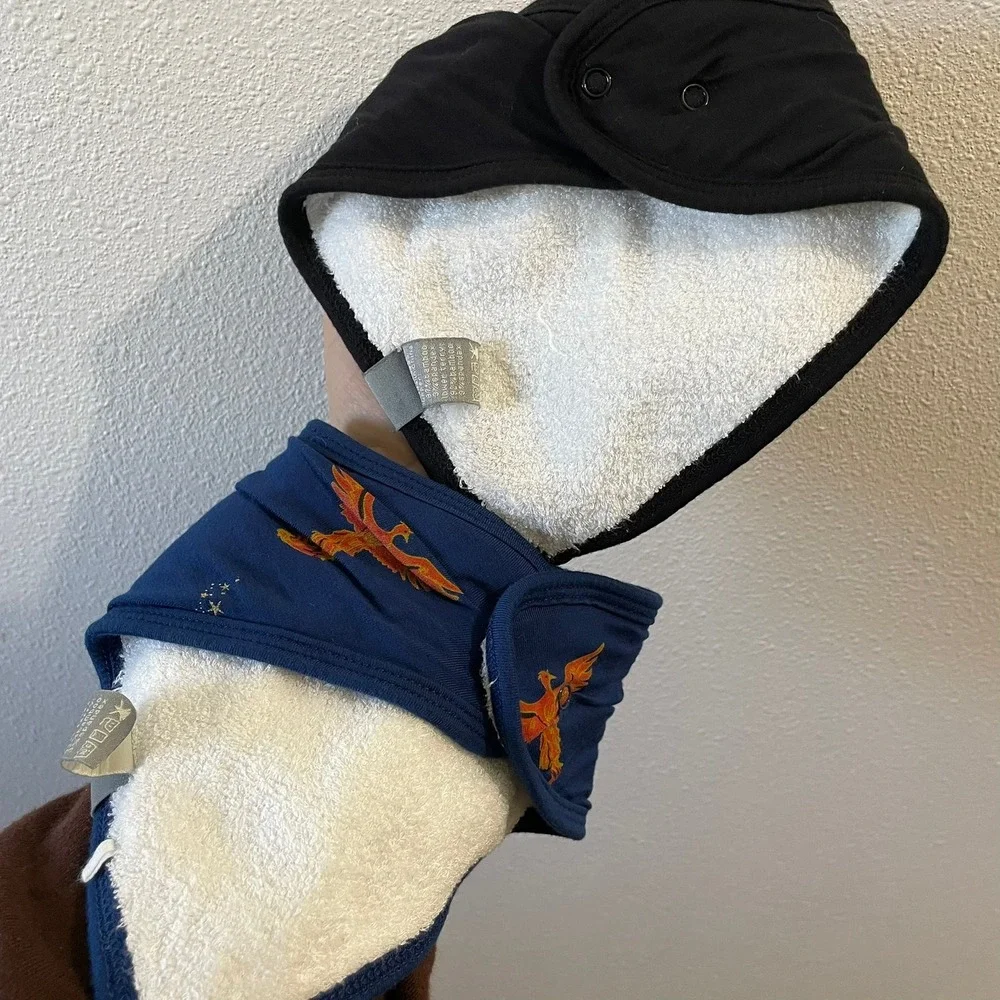 Kyte Baby Bamboo Bandana Bibs Black Navy Harry Potter/Black Baby Drool